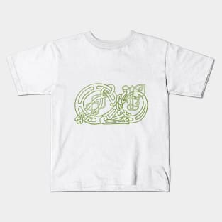 Celtic Green Dragon Kids T-Shirt